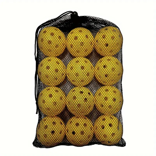 Heavy-Duty Outdoor Pickleballs - 12-Pack Pro Practice Set