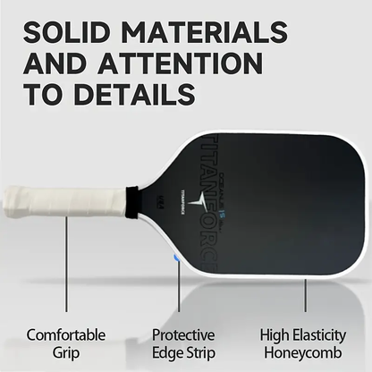 Professional-Grade T800 Carbon Fiber Paddle: 16mm Core for Elite Spin & Control