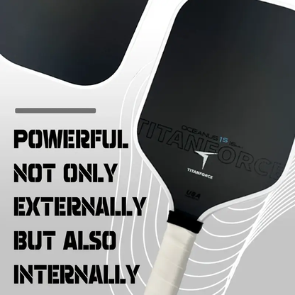 Professional-Grade T800 Carbon Fiber Paddle: 16mm Core for Elite Spin & Control