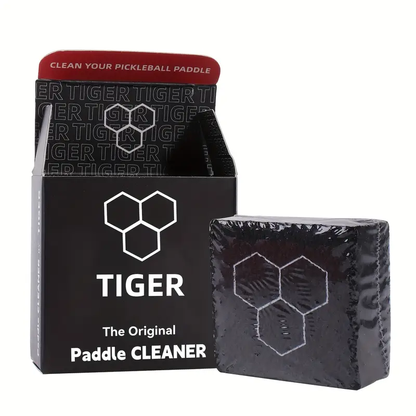 Fast & Easy Tiger Pickleball Paddle Eraser | Carbon Fiber Racket Cleaner with Hexagonal Rubber Bars