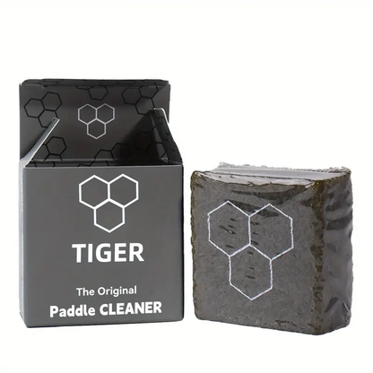 Fast & Easy Tiger Pickleball Paddle Eraser | Carbon Fiber Racket Cleaner with Hexagonal Rubber Bars