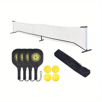 22ft Portable Pickleball Net Set with 4 Paddles, 4 Balls & Carrying Bag, Australia Pickleball