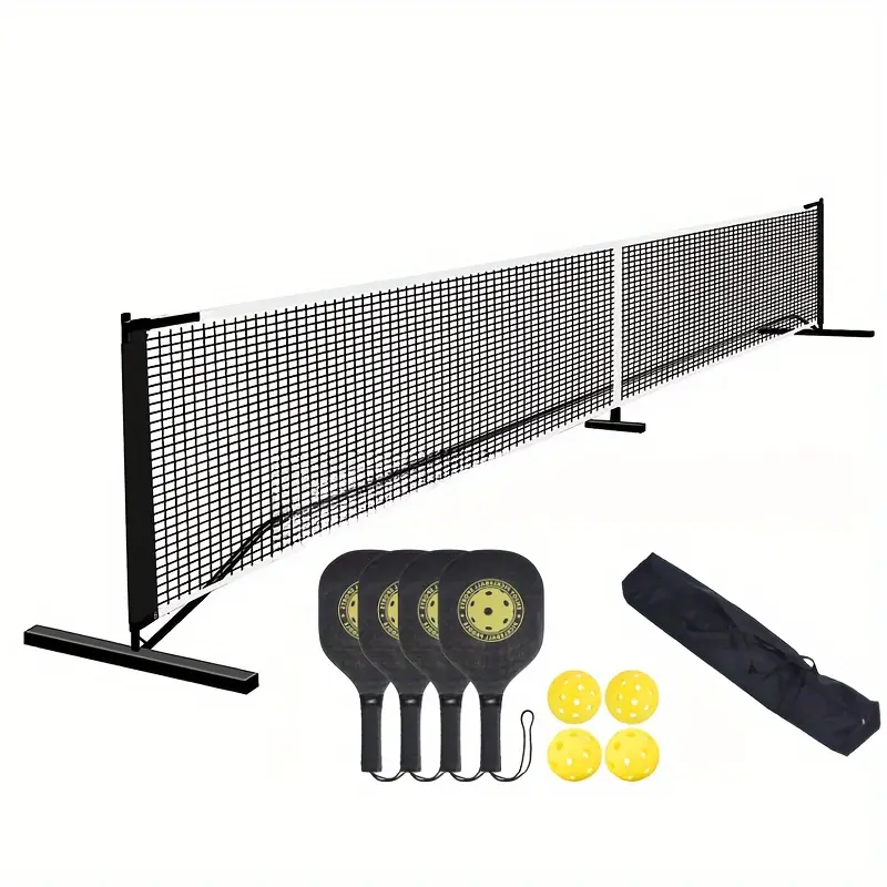 22ft Portable Pickleball Net Set with 4 Paddles, 4 Balls & Carrying Bag, Australia Pickleball