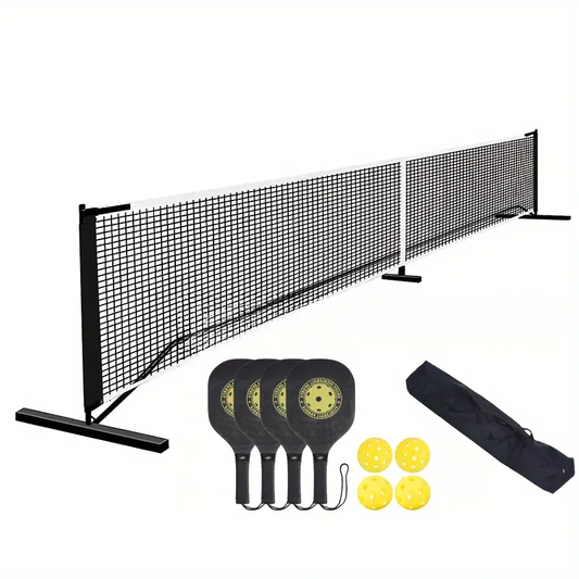 22ft Portable Pickleball Net Set with 4 Paddles, 4 Balls & Carrying Bag, Australia Pickleball