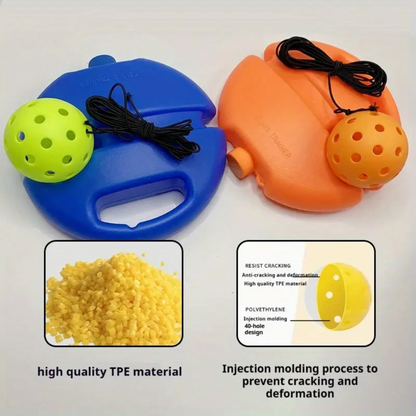 High-Elasticity ABS Pickleball Rebound Trainer - Solo Practice Ball for Indoor/Outdoor, Beginner-Friendly
