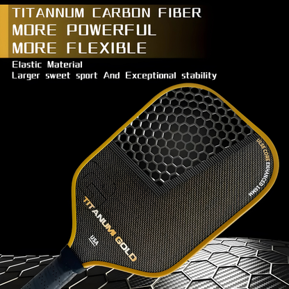 Titanium Wire Mixed T700 Carbon Fiber Professional Pickleball Paddle