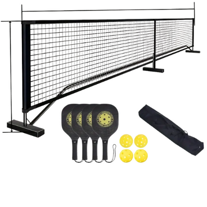 22ft Portable Pickleball Net Set with 4 Paddles, 4 Balls & Carrying Bag, Australia Pickleball