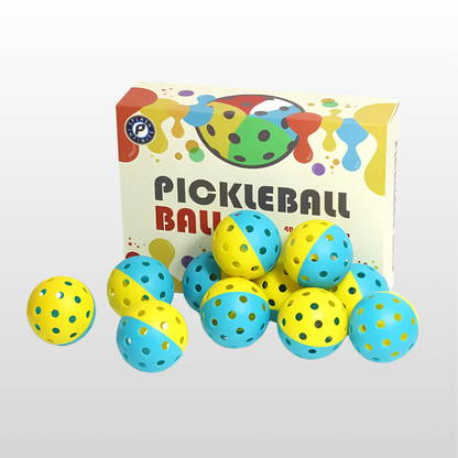 12pcs PickleBall Balls - Two Colors Combined