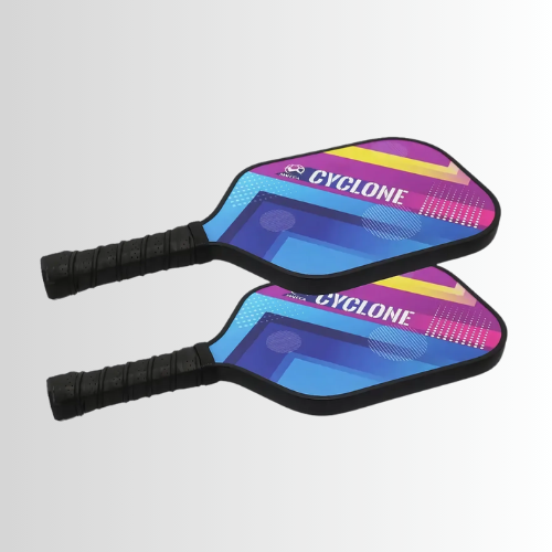 Fiberglass Pickleball Set: 2 Paddles, 4 Balls & Carry Bag